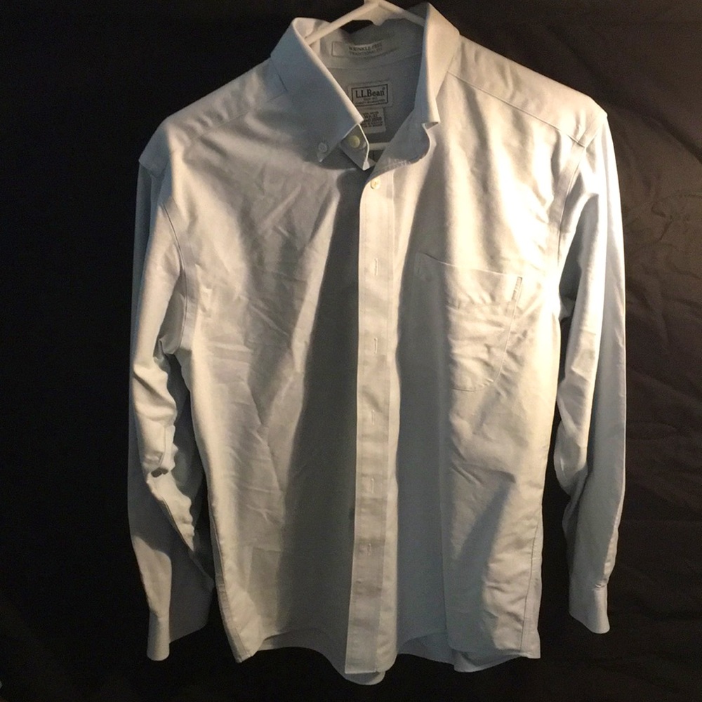 L.L Bean Powder Blue Dress Shirt